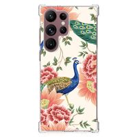Case Anti-shock voor Samsung Galaxy S23 Ultra Pink Peacock - thumbnail