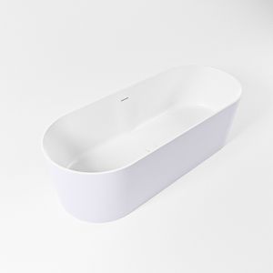 Vrijstaand bad Mondiaz Noble | 180x75 cm | Solid surface | Ovaal | Cale - Talc