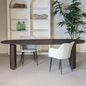 Eettafel Feline Donkerbruin 220cm - Giga Meubel