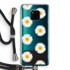 Margrietjes: Huawei Mate 20 Pro Transparant Hoesje met koord