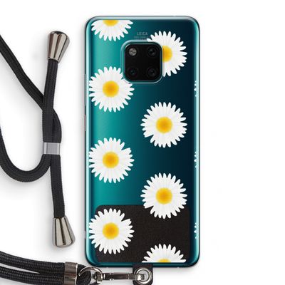 Margrietjes: Huawei Mate 20 Pro Transparant Hoesje met koord