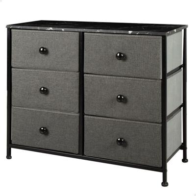 Ladekast Max Home Grijs Marmer 80 x 62 x 30 cm