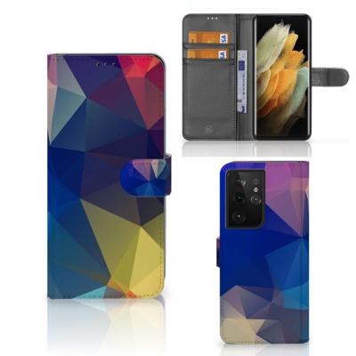 Samsung Galaxy S21 Ultra | Book Case | Polygon Dark