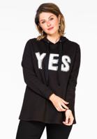 Yoek Pullover Kapuze YES | Zwart | Maat M