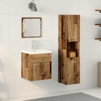 Badkamermeubelset 4 pcs Oud Hout 41 x 38.5 x 46 cm Bewerkt hout