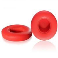 1 paar zachte spons OORWARMER hoofdtelefoon jas voor beats solo 2 0 Wired versie (rood)