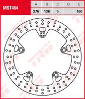 TRW remschijf "mst464" rotor mst464 rigid