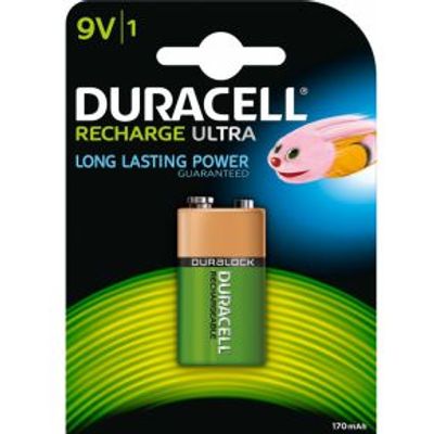 Duracell 9V Oplaadbare batterijen (1 stuk)