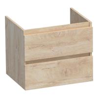 Brauer Joy - Onderkast - 60 cm - met 2 Softclose Lades Greeploos en 1 Sifon Uitsparing - Forest Wheat