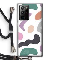 Memphis Shapes: Samsung Galaxy Note 20 Ultra / Note 20 Ultra 5G Transparant Hoesje met koord