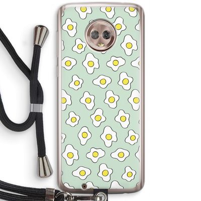 Spiegeleitjes: Motorola Moto G6 Transparant Hoesje met koord