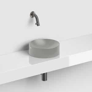 Fonteinkraan Clou Kaldur Korte Uitloop Wandmontage Gunmetal Geborsteld PVD Clou