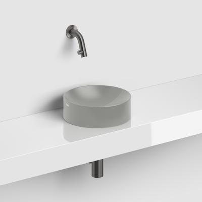Fonteinkraan Clou Kaldur Korte Uitloop Wandmontage Gunmetal Geborsteld PVD Clou