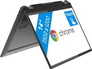Lenovo IdeaPad Flex 5 Chrome 14IAU7 Chromebook 35,6 cm (14") Touchscreen WUXGA Intel® Core™ i5 i5-1235U 8 GB LPDDR4x-SDRAM 512 GB SSD Wi-Fi 6E (802.11ax) ChromeOS Grijs