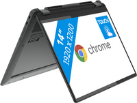 Lenovo IdeaPad Flex 5 Chrome 14IAU7 Chromebook 35,6 cm (14") Touchscreen WUXGA Intel® Core™ i5 i5-1235U 8 GB LPDDR4x-SDRAM 512 GB SSD Wi-Fi 6E (802.11ax) ChromeOS Grijs - thumbnail