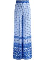 alice + olivia pantalon Athena à coupe ample - Bleu