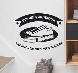 Sticker uit die schoenen