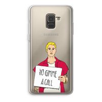 Gimme a call: Samsung Galaxy A8 (2018) Transparant Hoesje Gimme a call: Samsung Galaxy A8 (2018) Transparant Hoesje