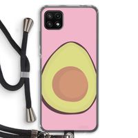 Avocado: Samsung Galaxy A22 5G Transparant Hoesje met koord Avocado: Samsung Galaxy A22 5G Transparant Hoesje met koord