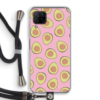 Dancing avocados: Huawei P40 Lite Transparant Hoesje met koord