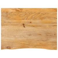 Tafelblad met natuurlijke rand 90x60x2,5 cm massief mangohout