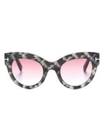 TOM FORD Eyewear lunettes de soleil Lucilla à monture papillon - Noir