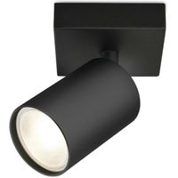 LED Plafondspot - Brinton Betin - GU10 Fitting - 1-lichts - Rond - Mat Zwart - Kantelbaar - Aluminium - Philips - CorePro 840 36D - 4.6W - Natuurlijk Wit 4000K LED Plafondspot - Brinton Betin - GU10 Fitting - 1-lichts - Rond - Mat Zwart - Kantelbaar - Aluminium - Philips - CorePro 840 36D - 4.6W - Natuurlijk Wit 4000K