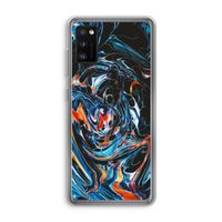 Black Unicorn: Samsung Galaxy A41 Transparant Hoesje