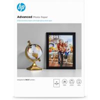HP Advanced fotopapier, glanzend, 250 g/m2, A4 (210 x 297 mm), 25 vellen Kopieerpapier Zwart