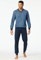 Schiesser Schiesser Heren Pyjama Long blue 181162 50/M