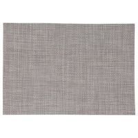 Rechthoekige placemat uni taupe texaline 50 x 35 cm - thumbnail