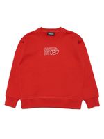 DSQUARED2 KIDS sweat en coton à logo imprimé - Rouge