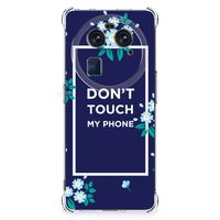 OPPO Find X6 Anti Shock Case Flowers Blue DTMP - thumbnail