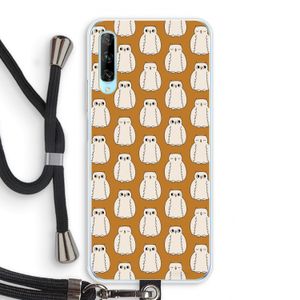 Uilen: Huawei P Smart Pro Transparant Hoesje met koord