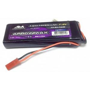 ArrowMax LiPo ontvangeraccu 7.4 V 1400 mAh Stick BEC