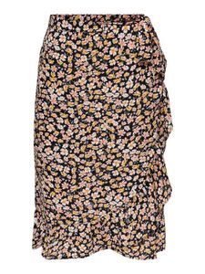 Only Rok Fuchsia below knee wrap skirt