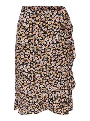 Only Rok Fuchsia below knee wrap skirt