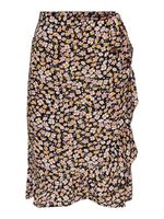 Only Rok Fuchsia below knee wrap skirt - thumbnail