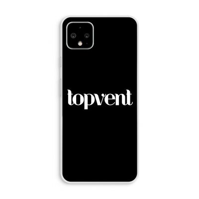 Topvent Zwart: Pixel 4 XL Transparant Hoesje