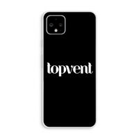 Topvent Zwart: Pixel 4 XL Transparant Hoesje