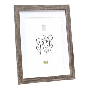 Deknudt Fotokader in vergrijsde eikkleur met witte passe-partout 20x25 S66KH3
