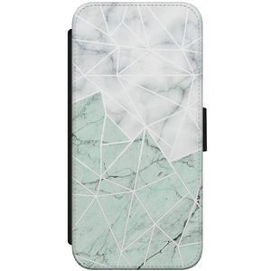 iPhone 7/8 flipcase - Marmer mint mix