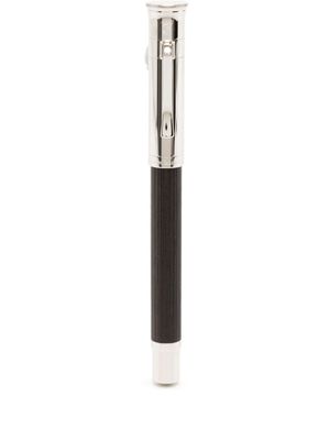 Graf von Faber-Castell stylo à bille à détail en bois - Argent
