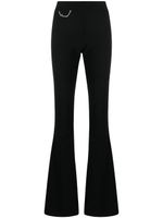 DSQUARED2 pantalon évasé à logo - Noir