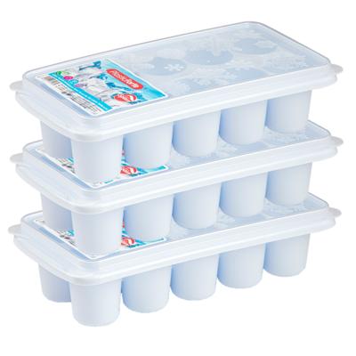 Plasticforte dikke ronde blokken ijsblokjes tray - 4x stuks - ijsklontjes - 10 vakjes - wit Plasticforte dikke ronde blokken ijsblokjes tray - 4x stuks - ijsklontjes - 10 vakjes - wit