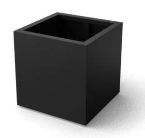 Quadrus vierkante Aluminium plantenbakken Lengte: 700 Breedte: 700 Hoogte: 700 - Geroba