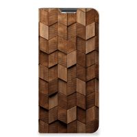 Book Wallet Case voor OPPO A54s | A16 | A16s Wooden Cubes