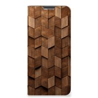 Book Wallet Case voor OPPO A54s | A16 | A16s Wooden Cubes - thumbnail