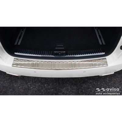RVS Bumper beschermer passend voor Porsche Cayenne II 2010-2014 'Ribs' AV235183
