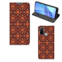 OPPO A53 | A53s | Hoesje met Magneet | Batik Brown
